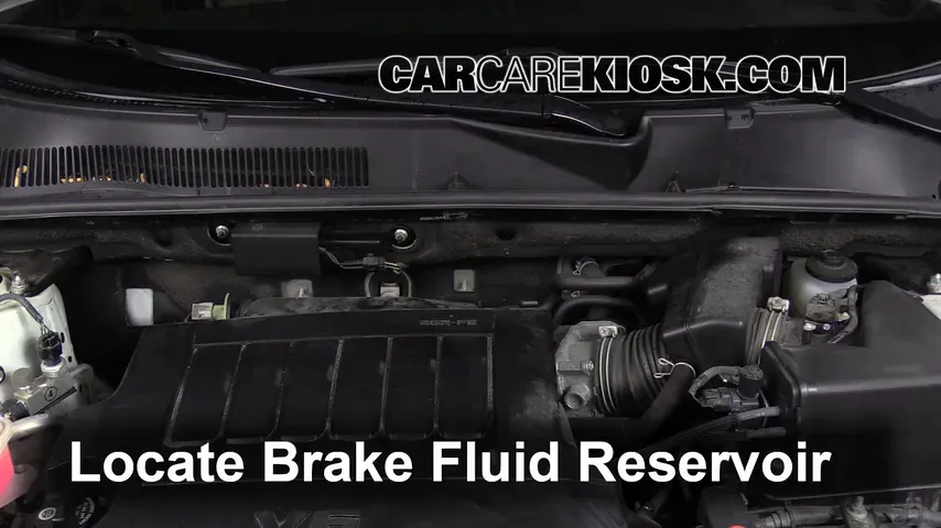 2010 Toyota RAV4 Limited 3.5L V6 Brake Fluid Check Fluid Level